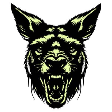 Keskin Detaylı Kızgın Kanguru Başı