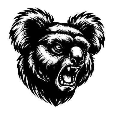 Gerçekçi Öfkeli Koala Çizimi