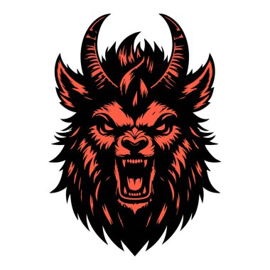 Saldırgan Lama Kafa Siyah-Beyaz Çiziyor