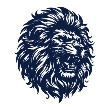 Cesur Aslan Başı Maskot veya Logo İçin