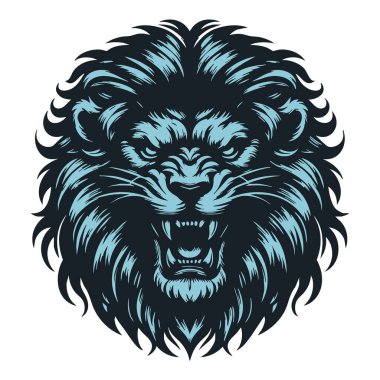 Aslan Başlı Dövme Biçimi Çizimi