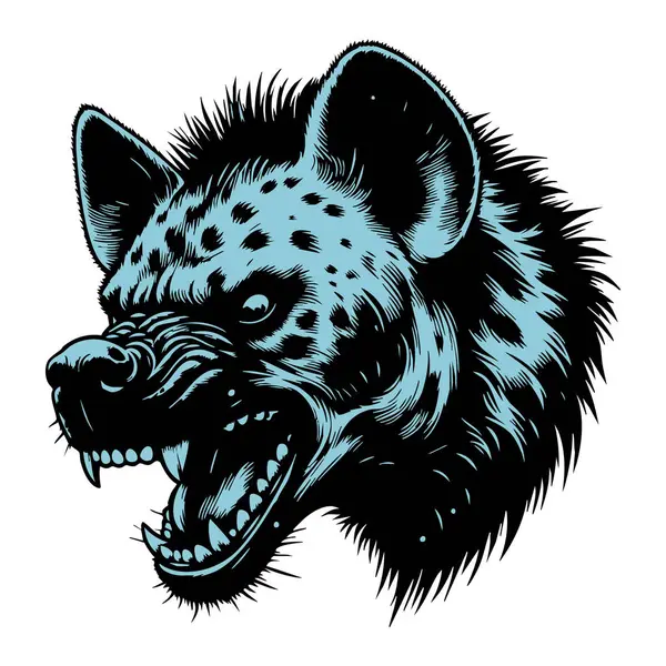 Vahşi İfadesiyle Kızgın Sırtlan Surat