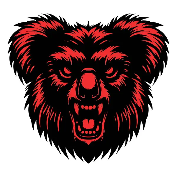 Kızgın Bakışlı Agresif Koala Vektörü