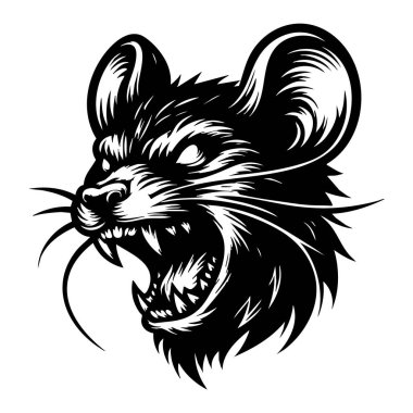 Keskin Detaylı Güçlü Fare Yüzü