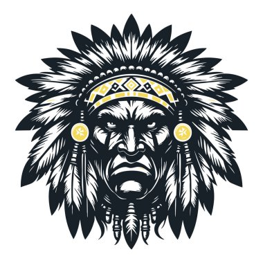 Amerikan yerlilerinin başı.