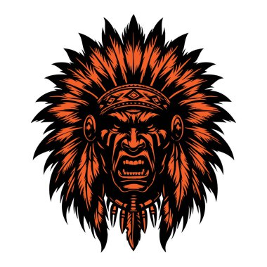 Amerikan yerlilerinin başı.