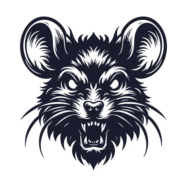 Öfkede Biçimlendirilmiş Fare Başı