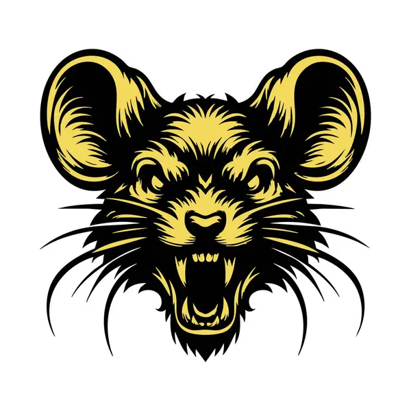 Gergin bakışlı Öfkeli Fare Surat