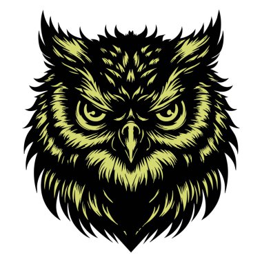 Baykuş Başı Çizimi Korkutucu