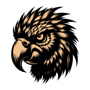 Vahşi Papağan Surat Vektör Sanatı