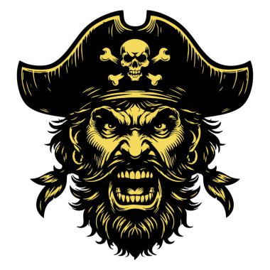 Kızgın Korsan Kaptan Baş Vektör
