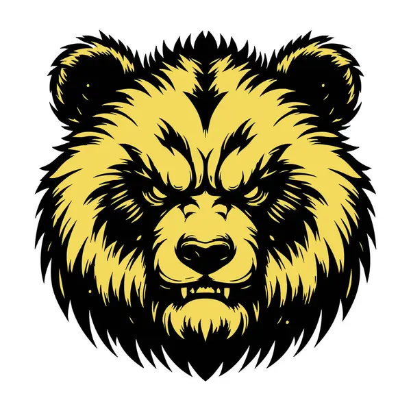 Vahşi Panda Surat Vektör Çizimi