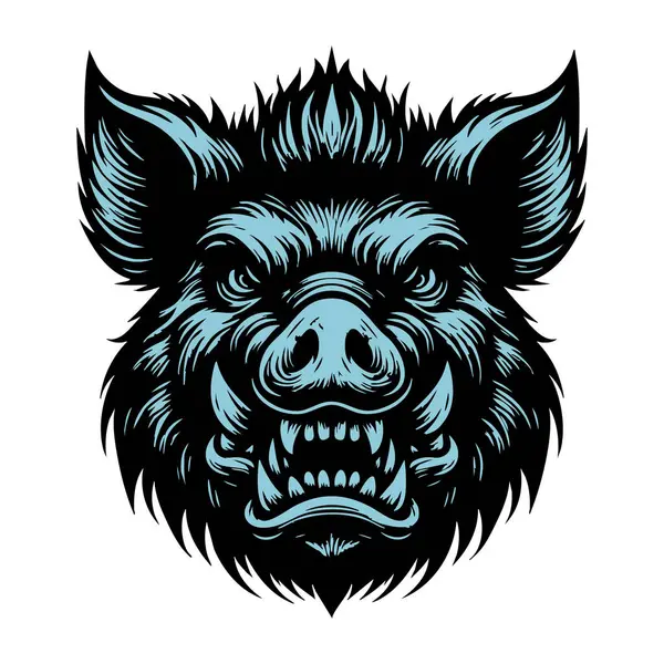 Vahşi Domuz Surat Vektör Tasarımı