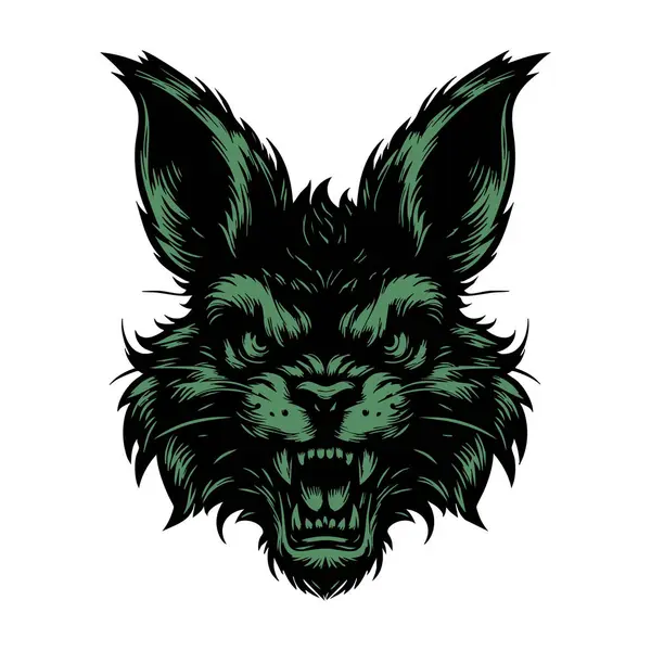 Saldırgan Tavşan İfade Çizimi