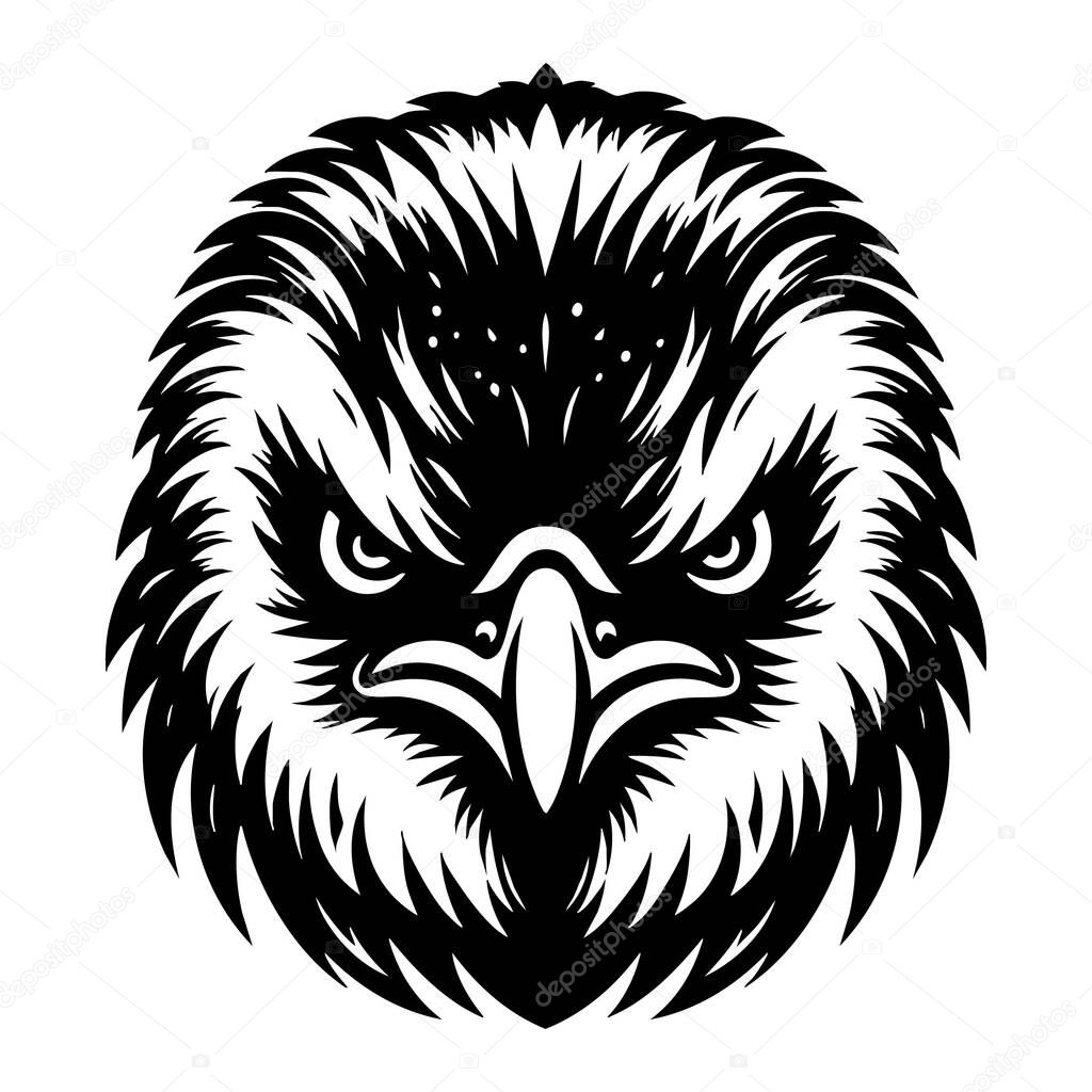 Ferocious Penguin Face Vector Art