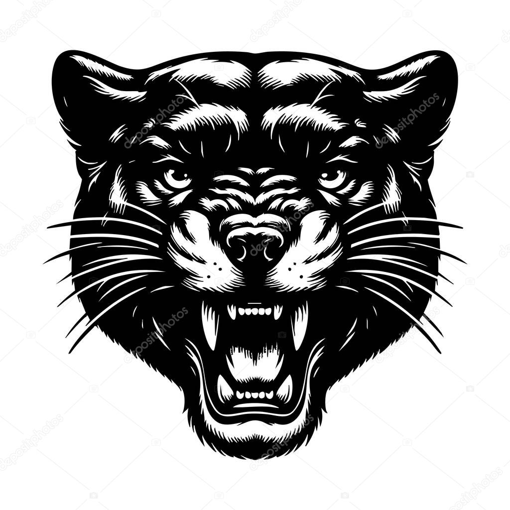 Puma Head Mascot Style Artwork