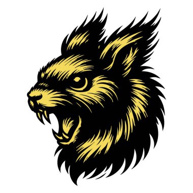 Vahşi Vahşi Vahşi Sincap Surat izole edildi