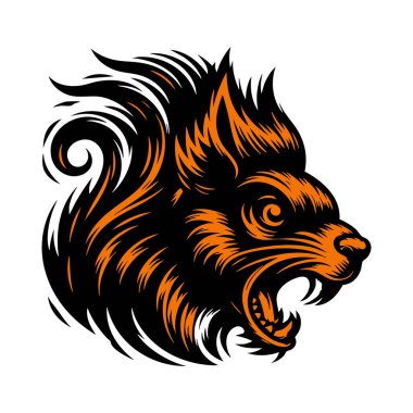 Saldırgan Sincap İfade Sanatı