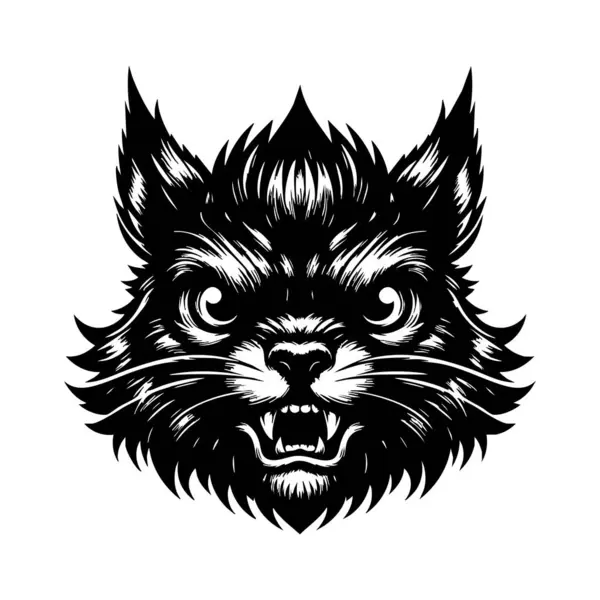 Vahşi Sincap Başı Siyah ve Beyaz Görüntü