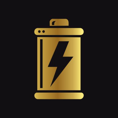 Altın rengi Modern Batarya Silueti