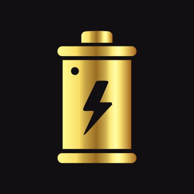 Altın Renkli Batarya Silueti