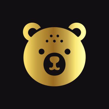 Görkemli Altın Ayı Logo Vektörü