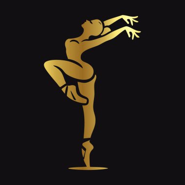 Parlak Altın Dansçı Vektör ResmiName