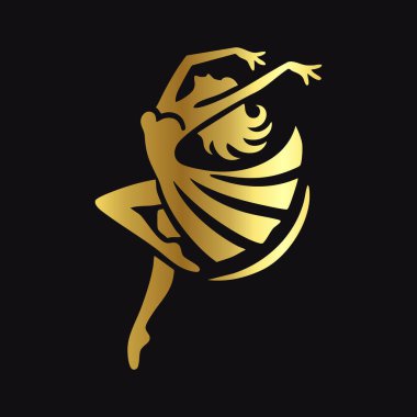 Altın Dans Eden Kadın Simgesi Tasarımı