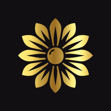 Lüks Altın Çiçek Vektör ResmiName