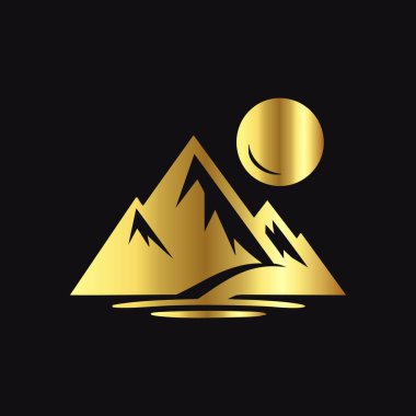 Premium Altın Dağ Vektör ResmiName