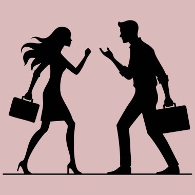 Beyaz Arkaplanda Minimalist Düz Tasarım Tartışması