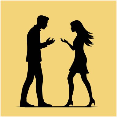 Beyaz Arkaplanda Minimalist Düz Tasarım Tartışması