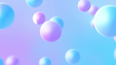 Yüzen Gradyan Kabarcıkları Arkaplan Canlandırması