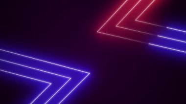 Soyut Neon Arkaplan Video Döngüsü Canlandırması