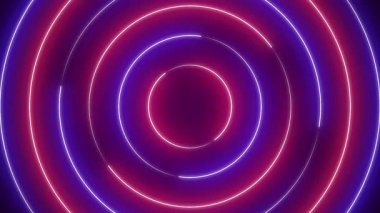 Soyut Neon Arkaplan Video Döngüsü Canlandırması