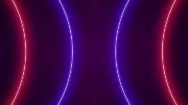 Soyut Neon Arkaplan Video Döngüsü Canlandırması