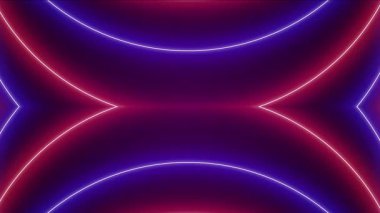 Soyut Neon Arkaplan Video Döngüsü Canlandırması