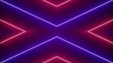 Soyut Neon Arkaplan Video Döngüsü Canlandırması