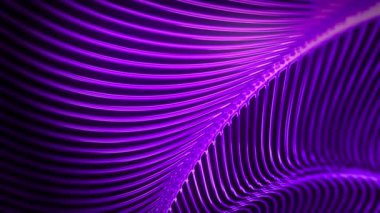 Neon çizgileri olan soyut arkaplan. 3 Boyutlu Hazırlama