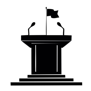 Siyasi Tartışma Sahnesi Siyah ve Beyaz