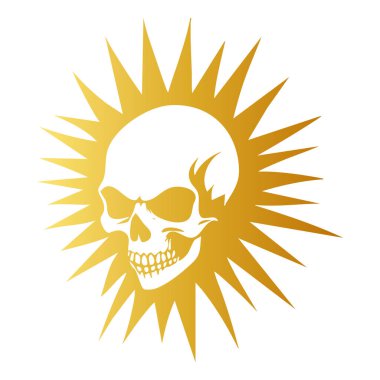 kurukafa sembolü vektör çizim şablonu