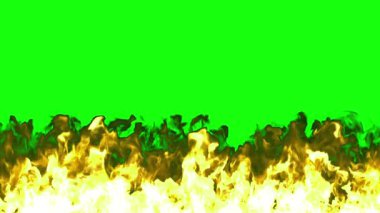 Yeşil Ekran Ateşi Canlandırma Döngüsü,
