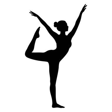 Dans eden balerin silueti