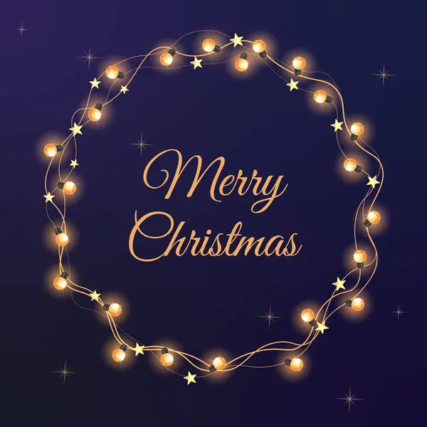 Mutlu noel kartları ve Noel sarı ışıkları 