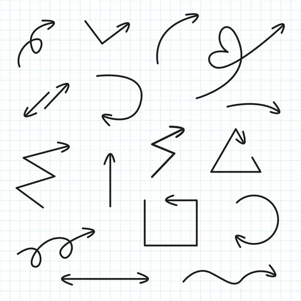 El çizilmiş oklar ayarlandı