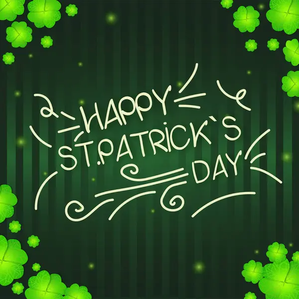 Aziz Patrick gününüz kutlu olsun. Tatil. Tasarım ve poster, afiş, kart, poster ya da etiket için bayram arkaplanı. vektör illüstrasyonu