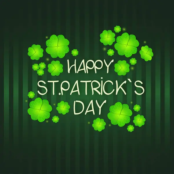 Mutlu Saint Patricks günü arka plan tebrik