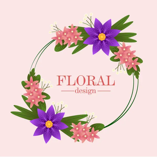 güzel ve çiçekli tasarım, çiçek çerçevesi