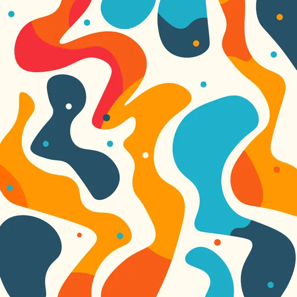 arka plan ile renkli dalgalar. vektör çizim