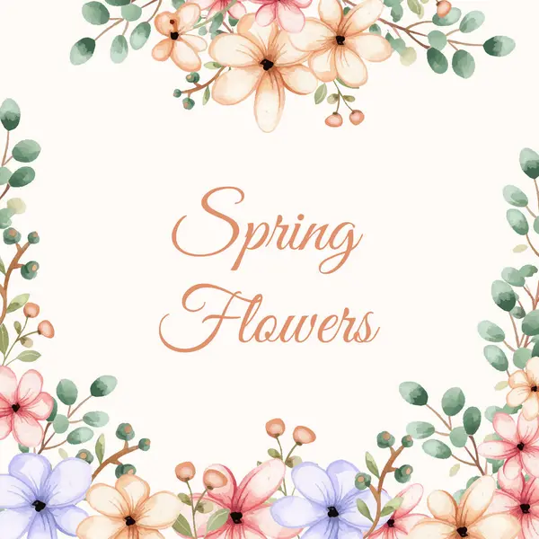 rengarenk çiçeklerle bahar arkaplanı.